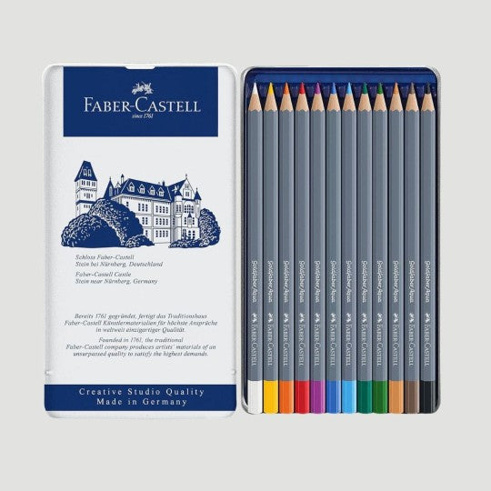 Confezione 12 matite colorate acquerellabili Faber Castell Goldfaber