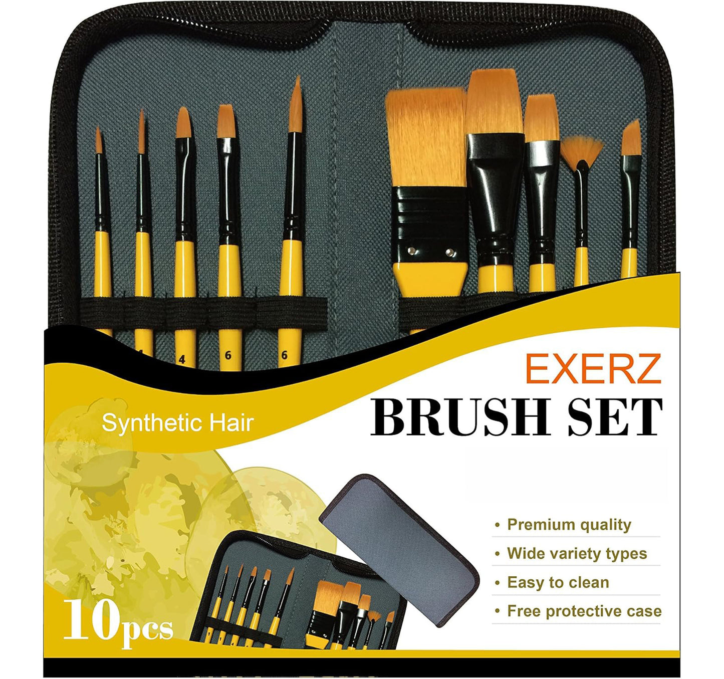 Set pennelli per acquarelli, matite acquerellabili e acrilici