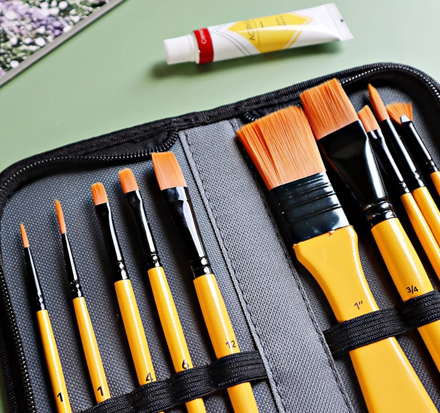 Set pennelli per acquarelli, matite acquerellabili e acrilici