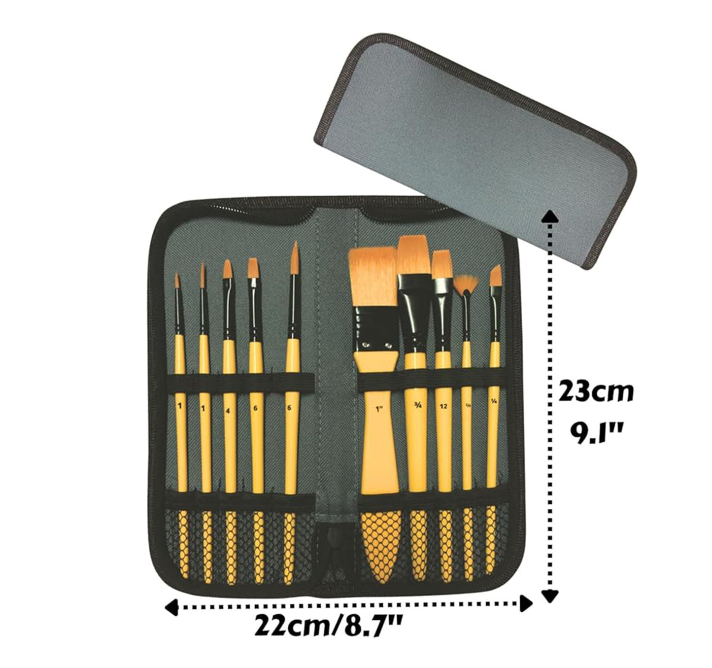 Set pennelli per acquarelli, matite acquerellabili e acrilici