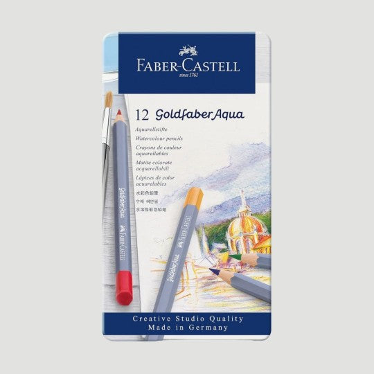 Confezione 12 matite colorate acquerellabili Faber Castell Goldfaber